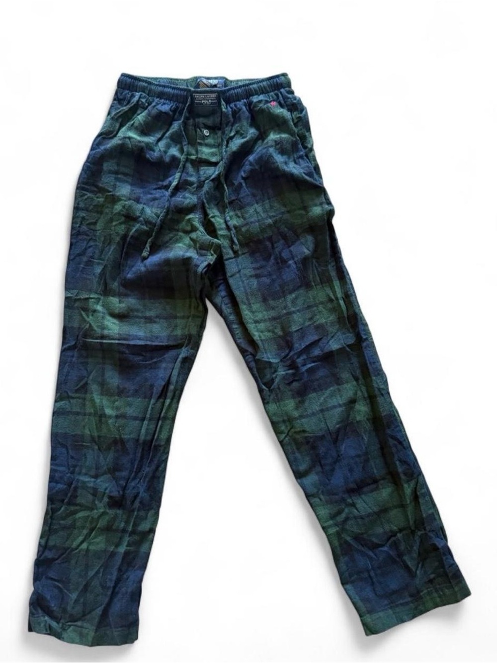 Ralph Lauren Green & Blue Plaid Lounge Pants